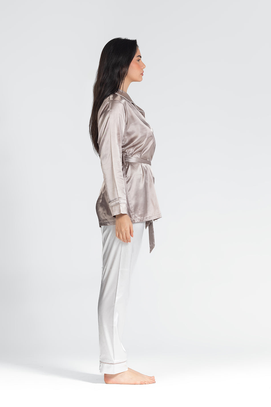 pj satin long sleeve
