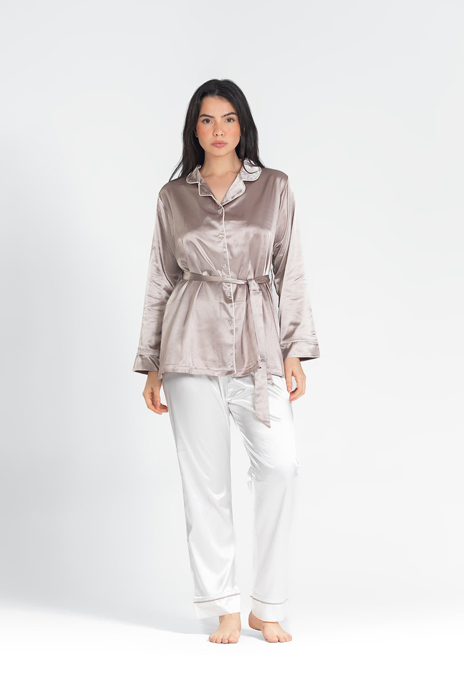 pj satin long sleeve