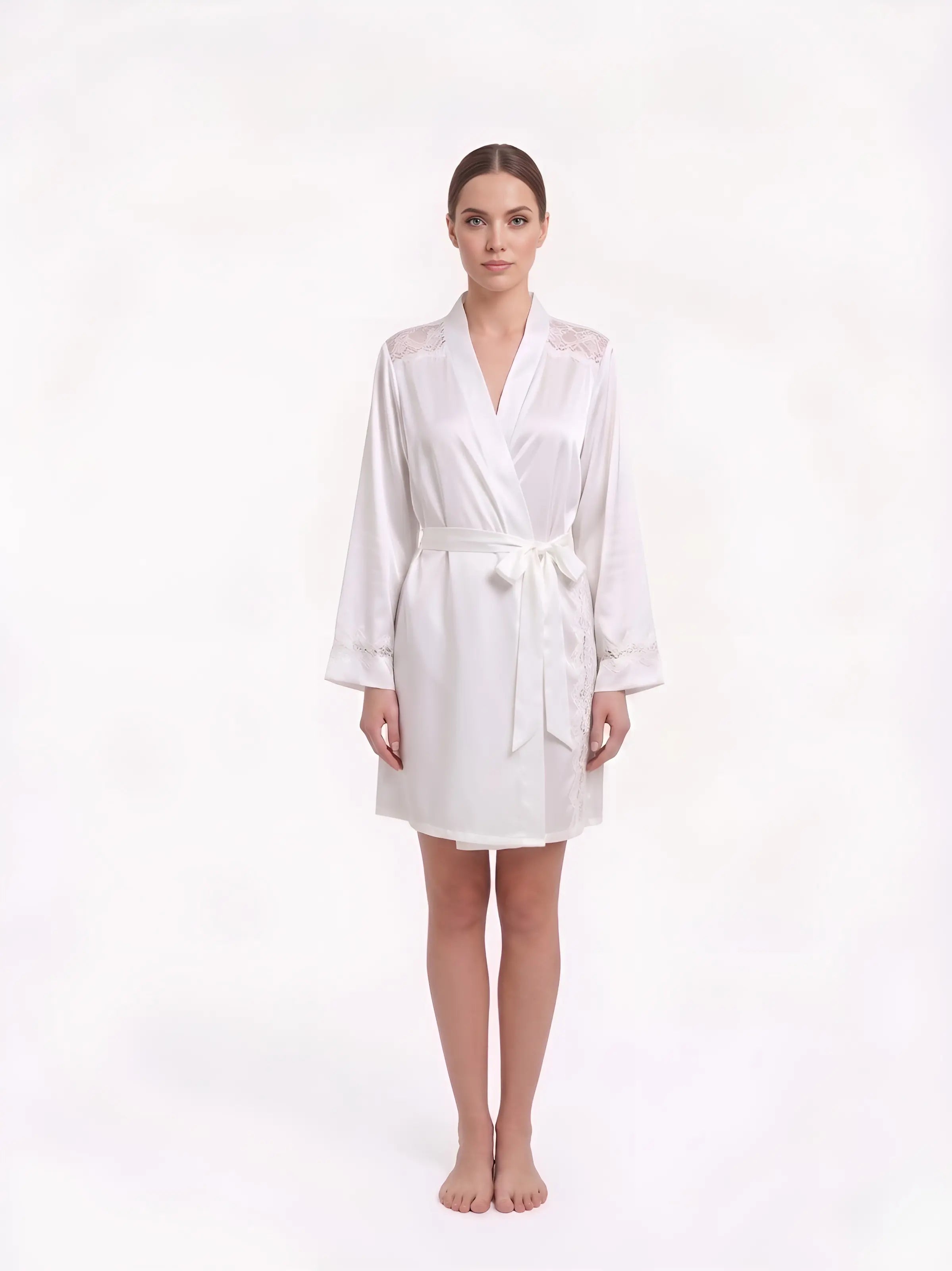 The Shoulder Lace Robe
