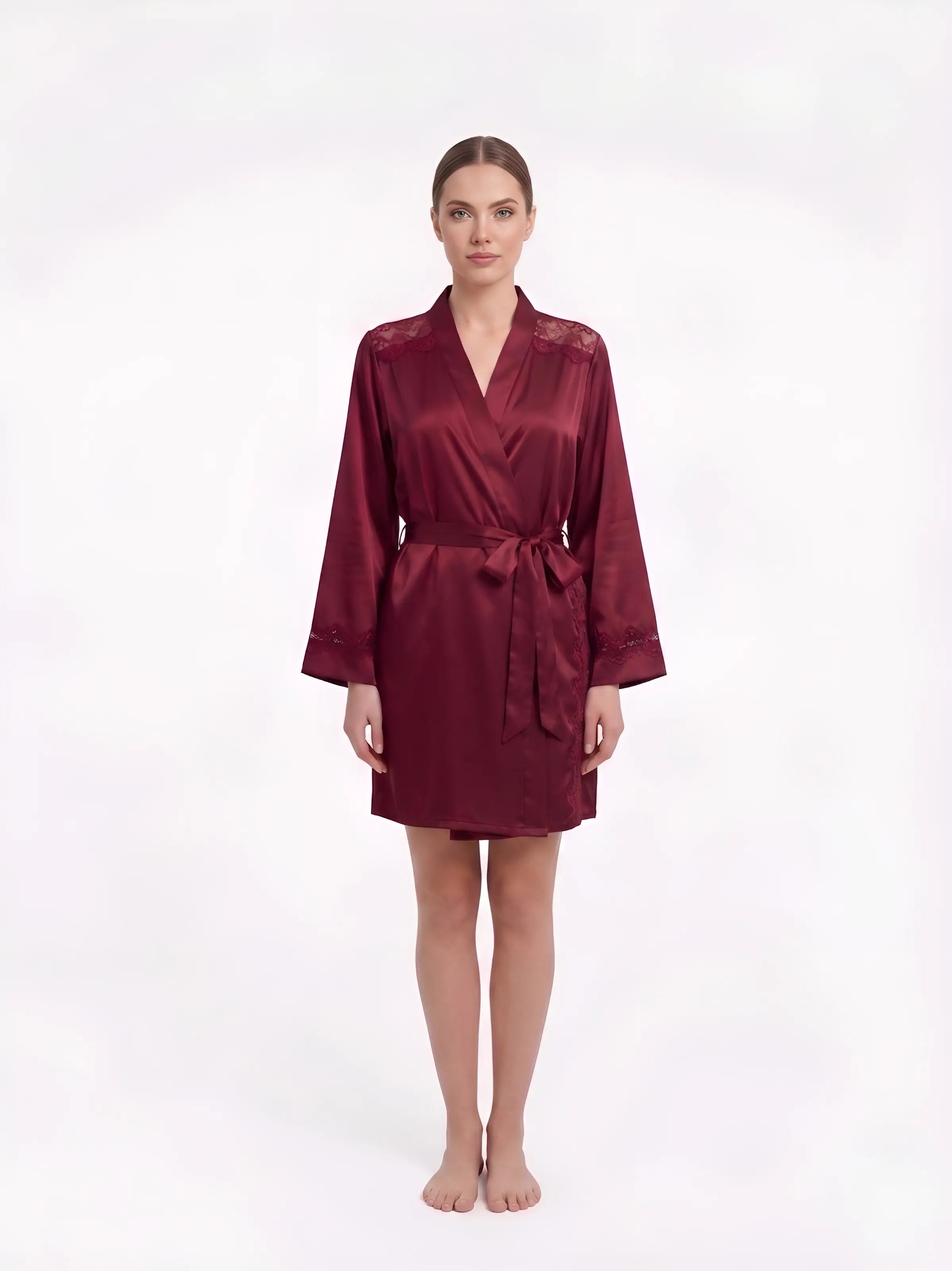 The Shoulder Lace Robe