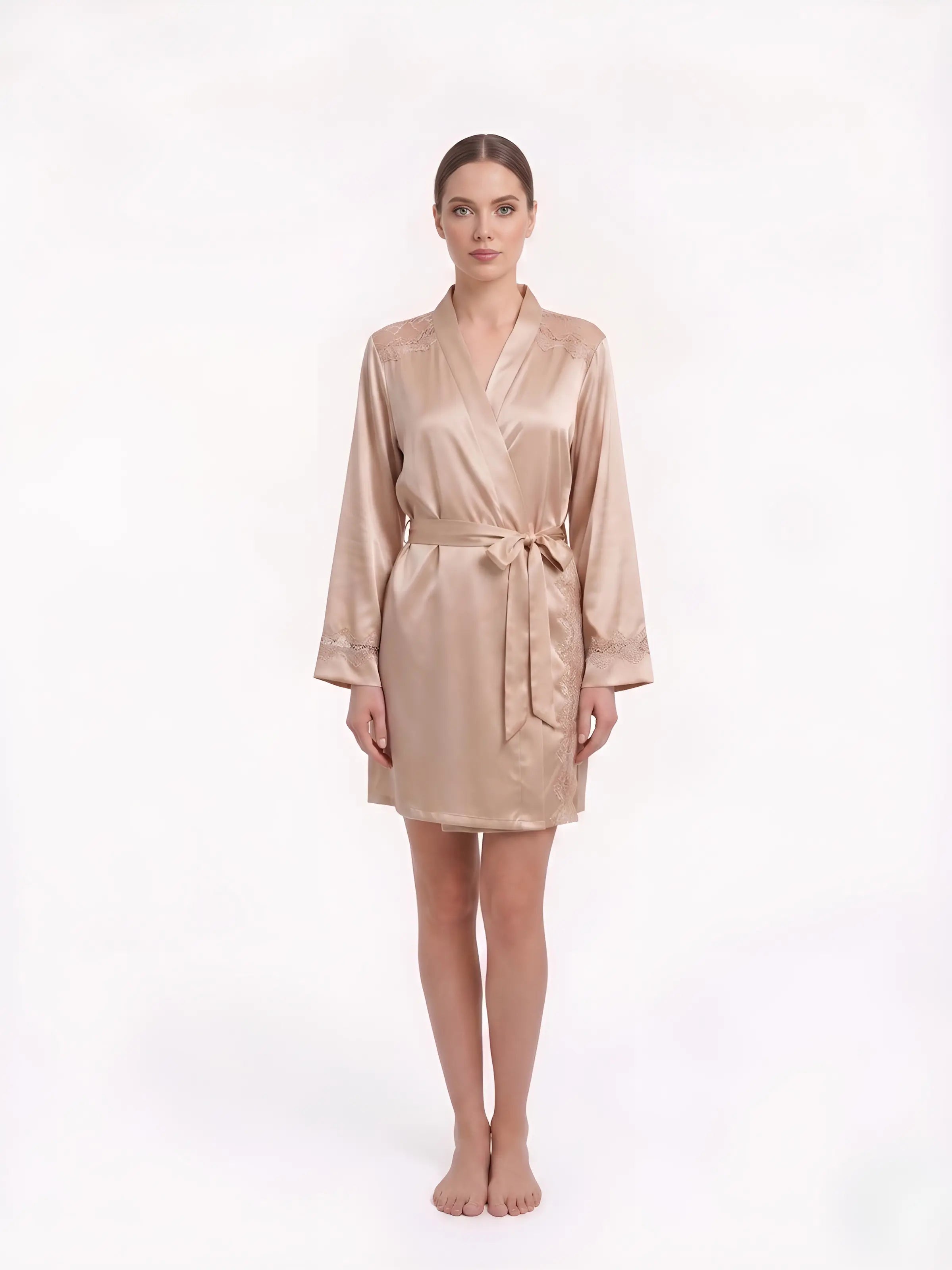 The Shoulder Lace Robe