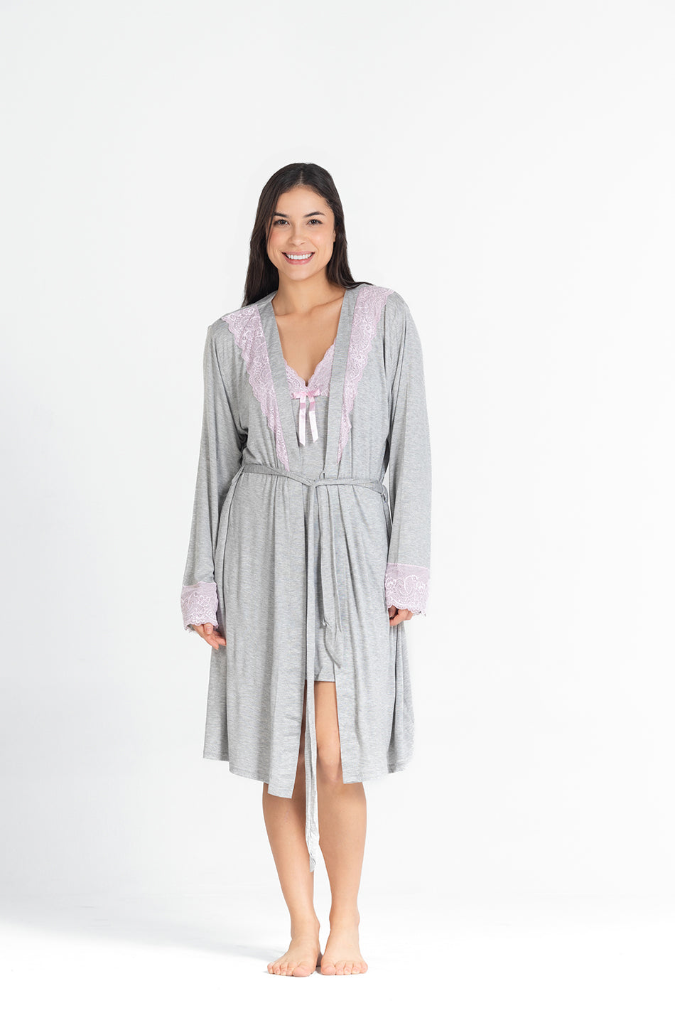 Lace Embrace Robe Set