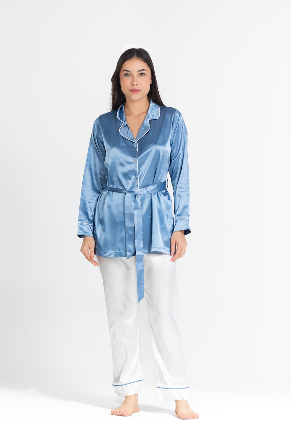 pj satin long sleeve