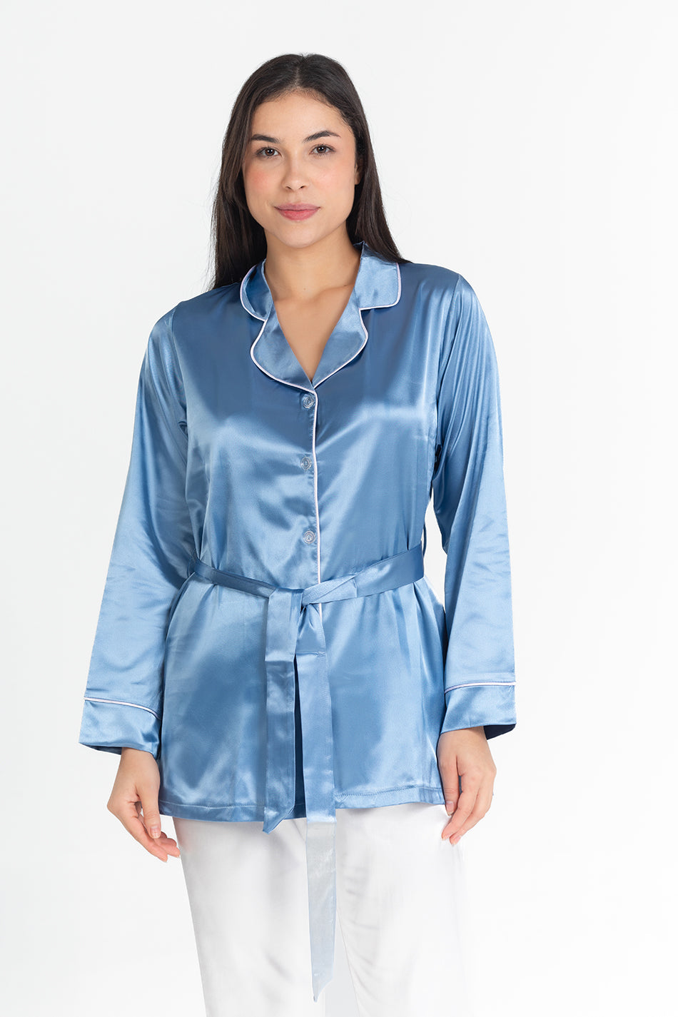pj satin long sleeve