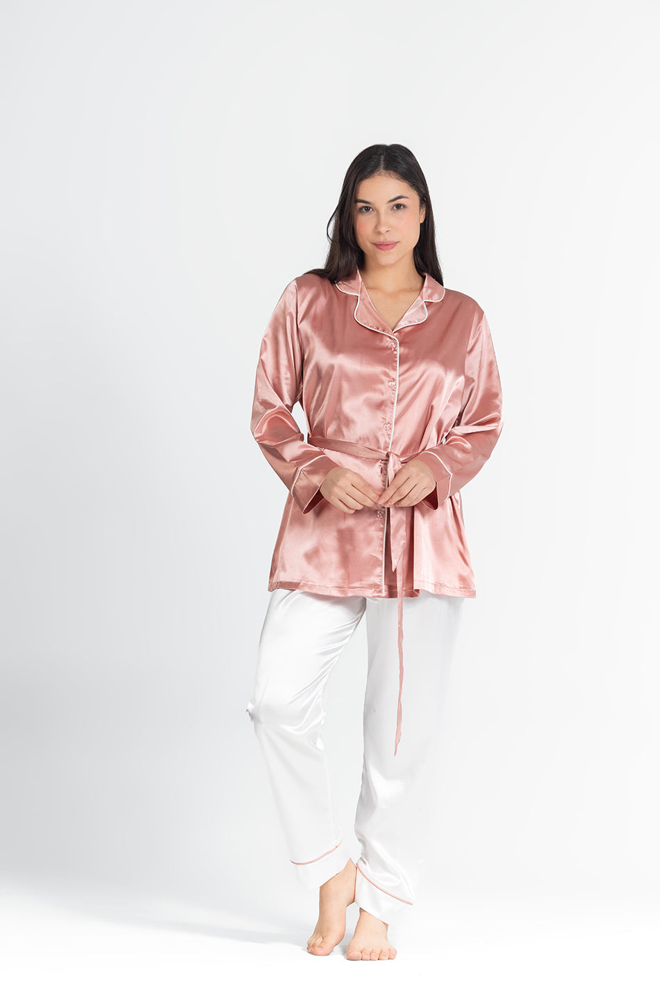 pj satin long sleeve