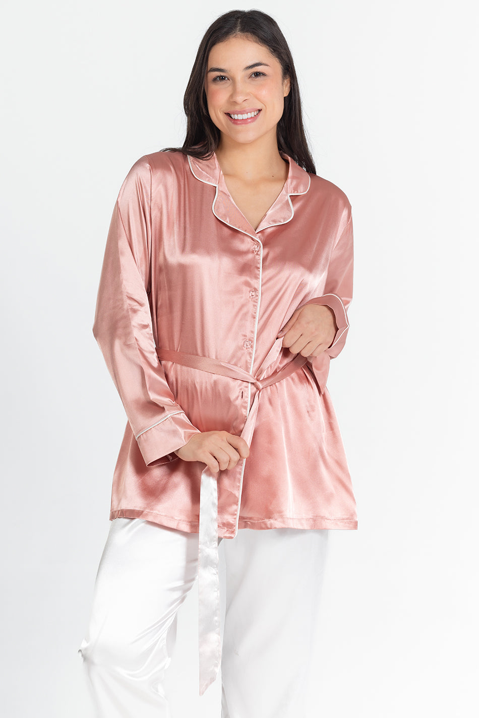 pj satin long sleeve