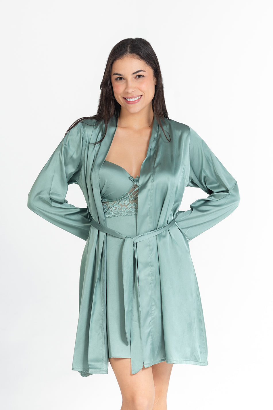 Sage Serenity Satin Set