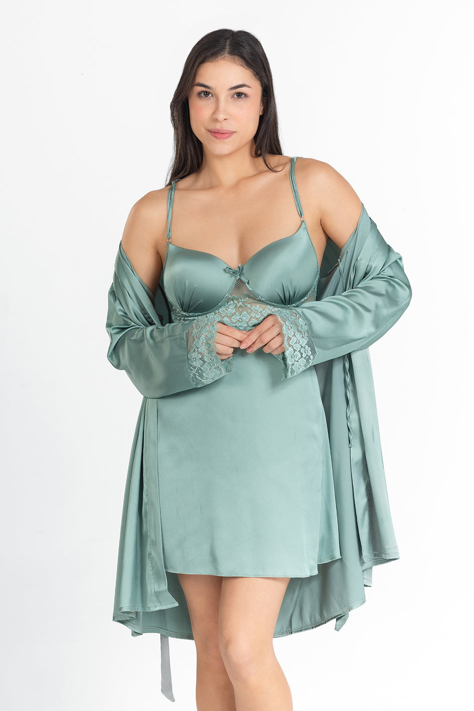 Sage Serenity Satin Set