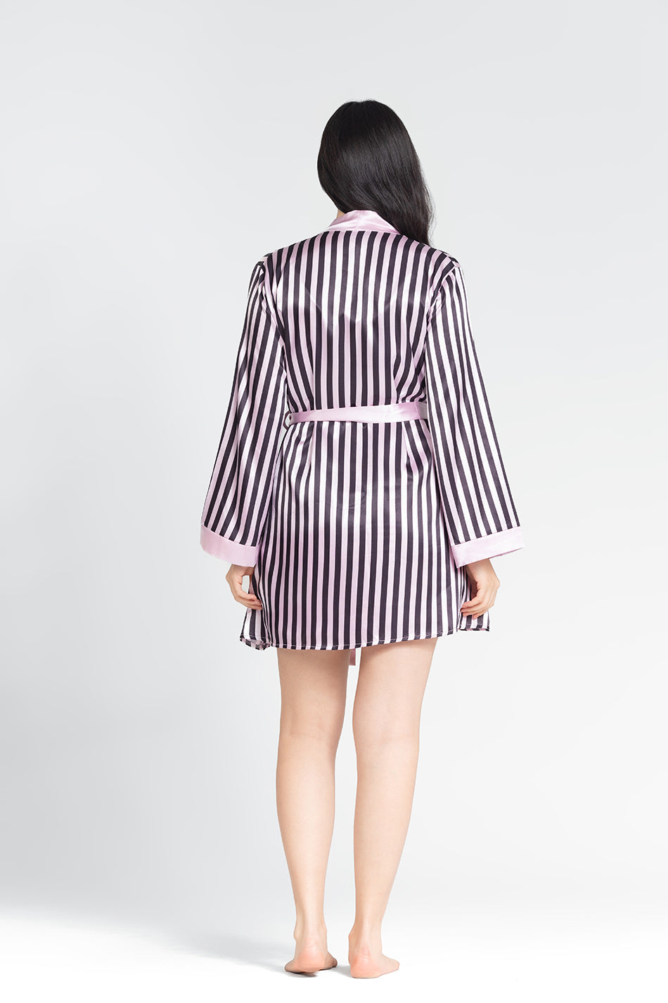 nighty&robe striped