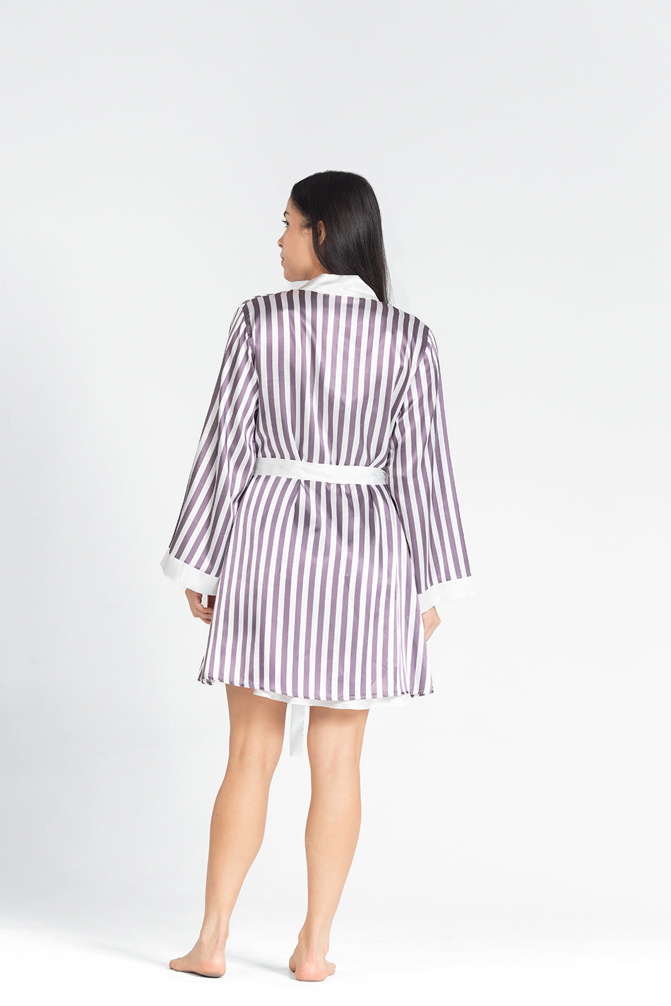 nighty&robe striped