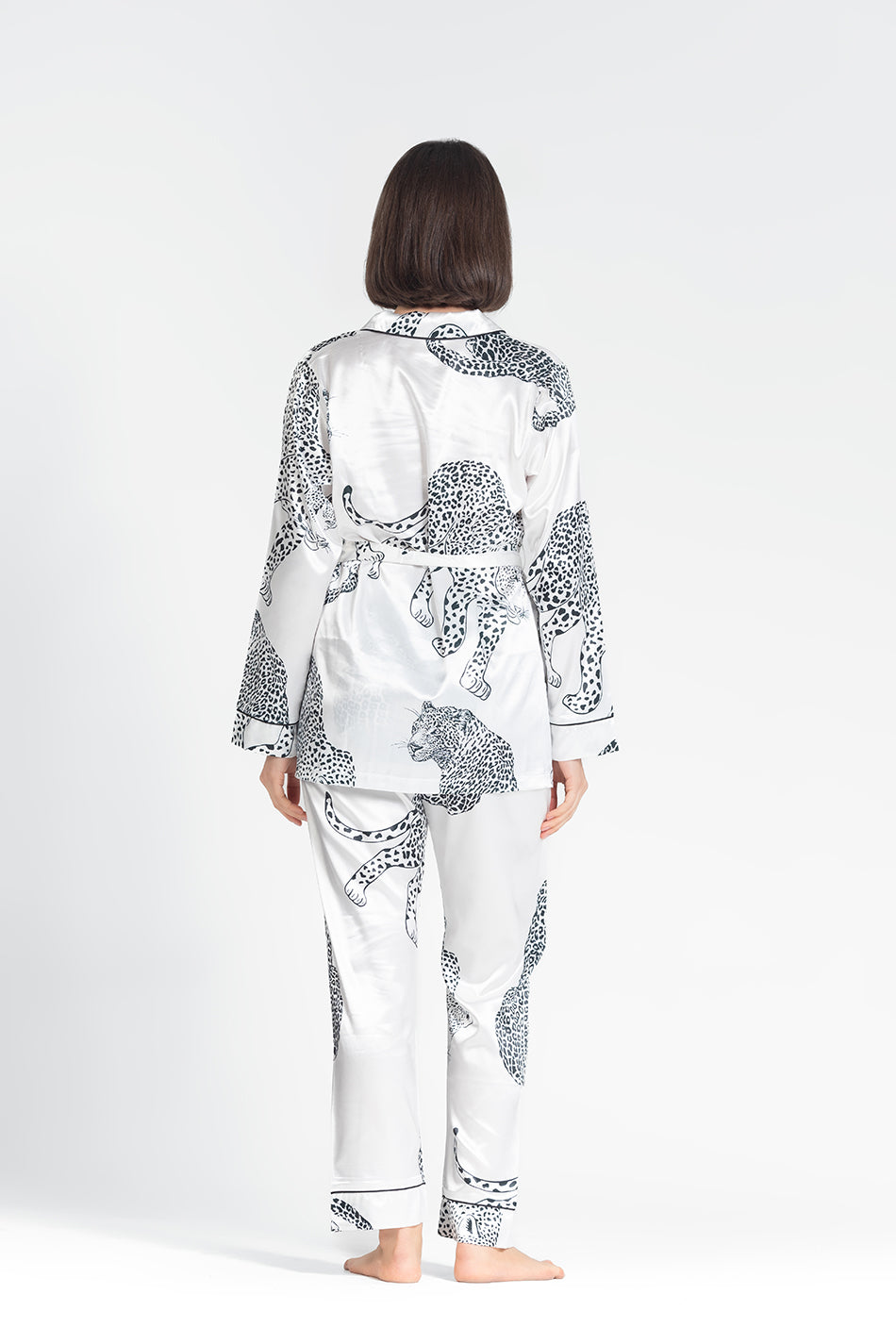 Leopard Luxe Satin PJs