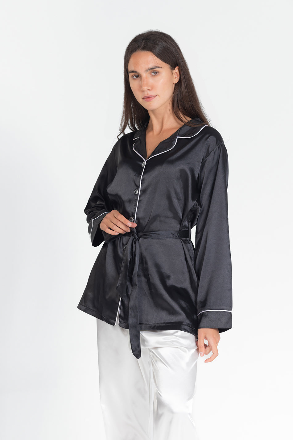 pj satin long sleeve