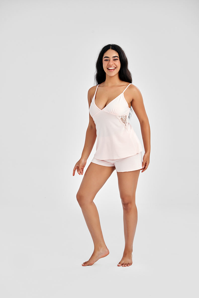 Blush Lace Cami Set