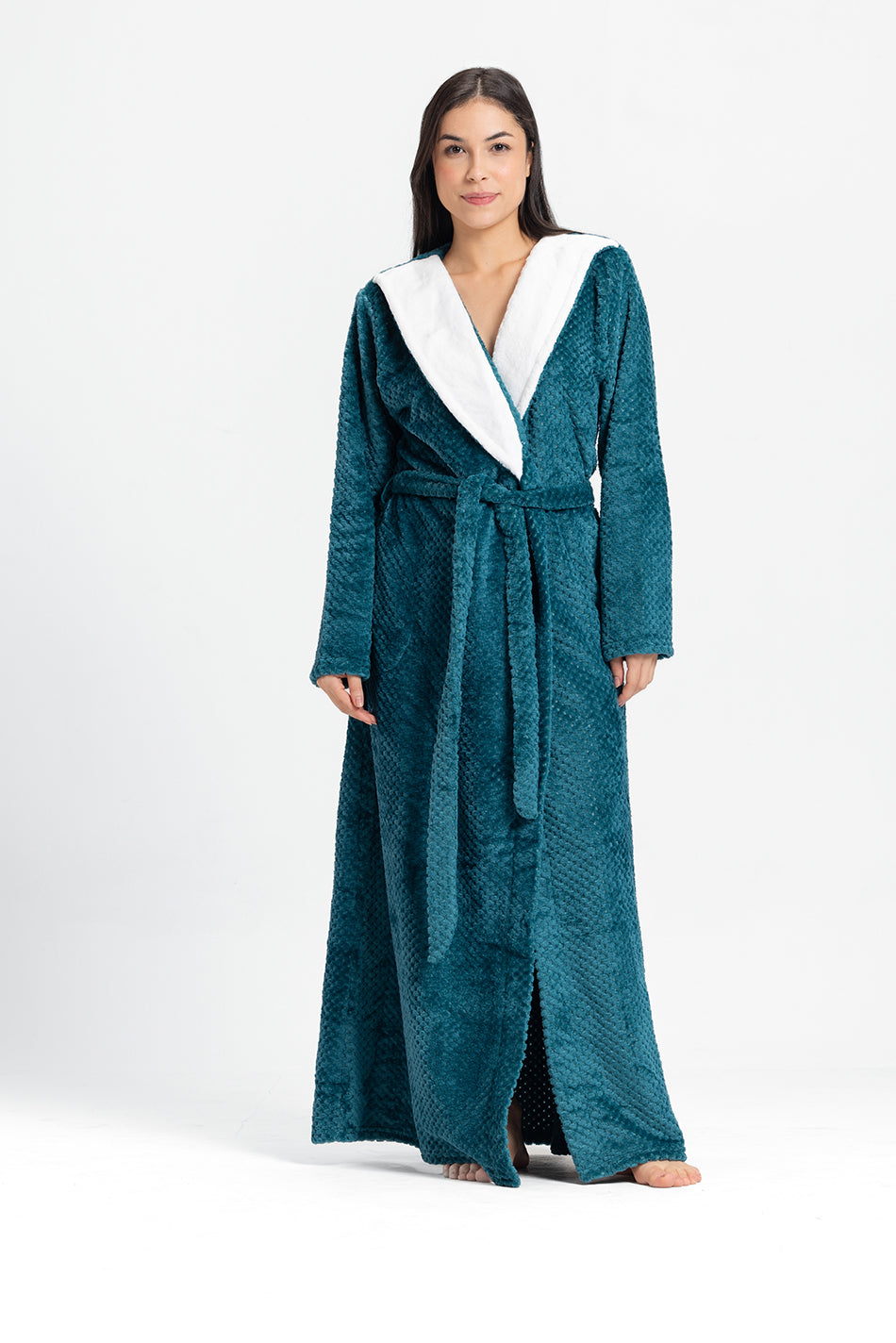 winter-robe long fur collar