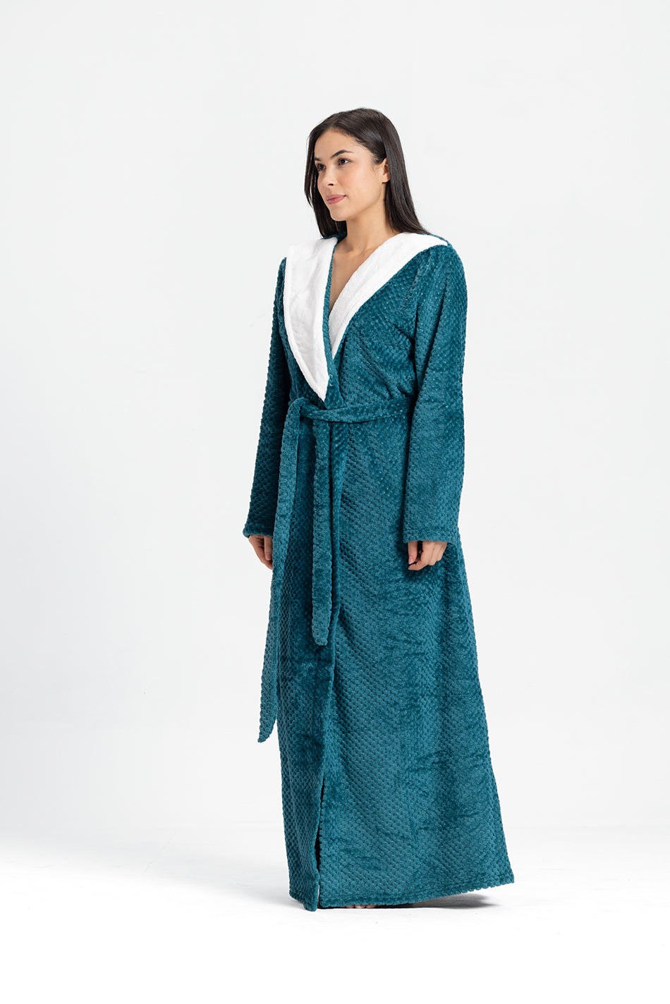 winter-robe long fur collar