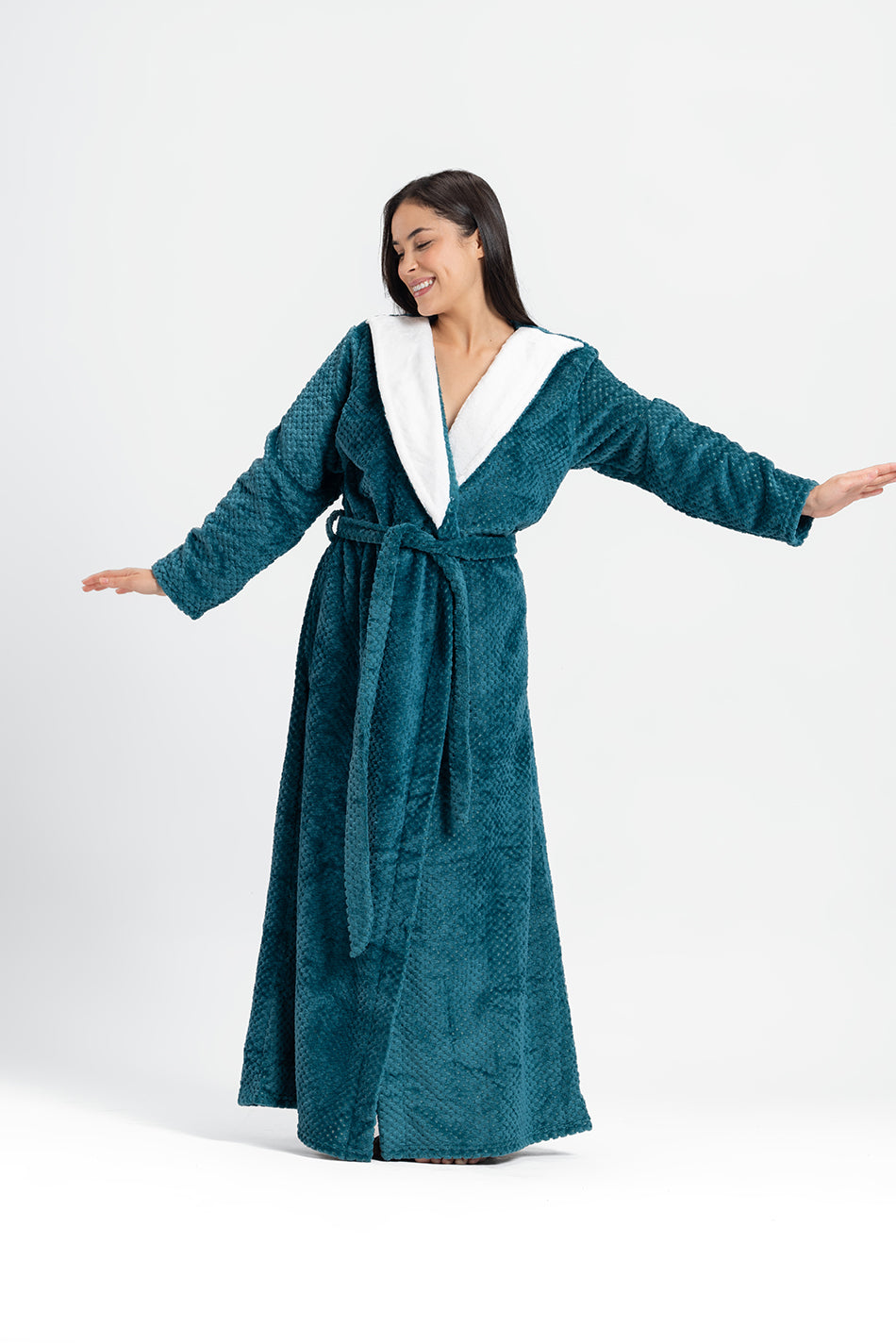 winter-robe long fur collar