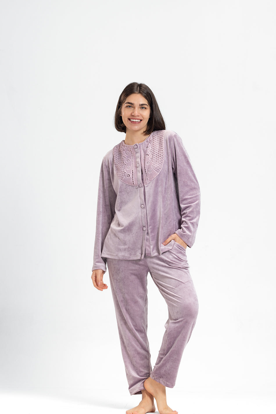 Lavender Luxe Velour Pajama Set.
