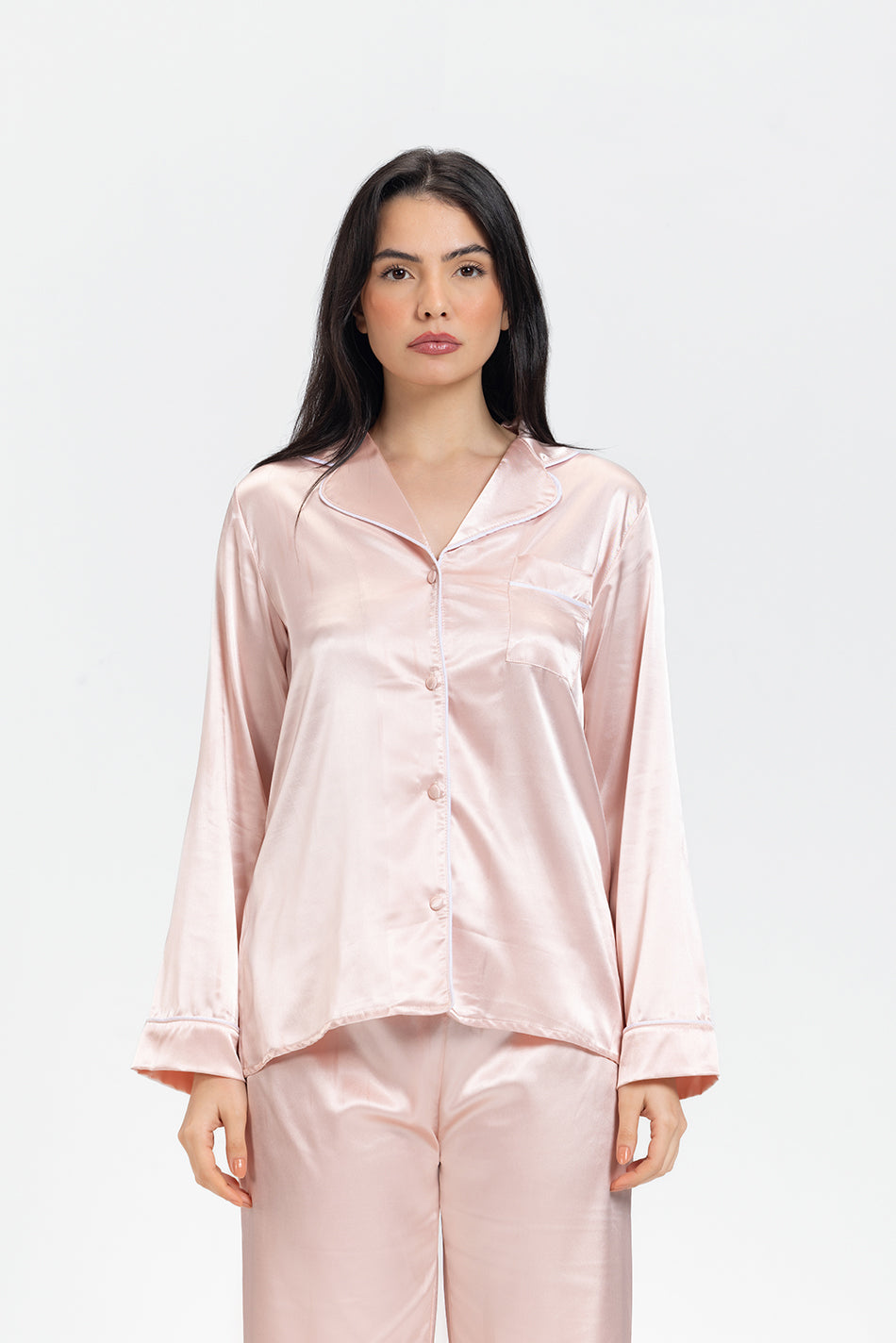 luxurious satin pajama set