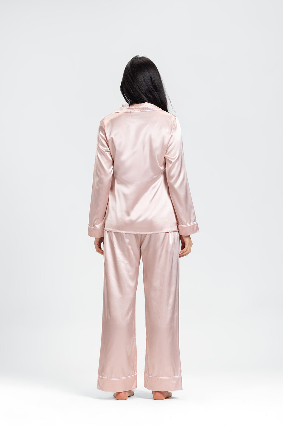 luxurious satin pajama set