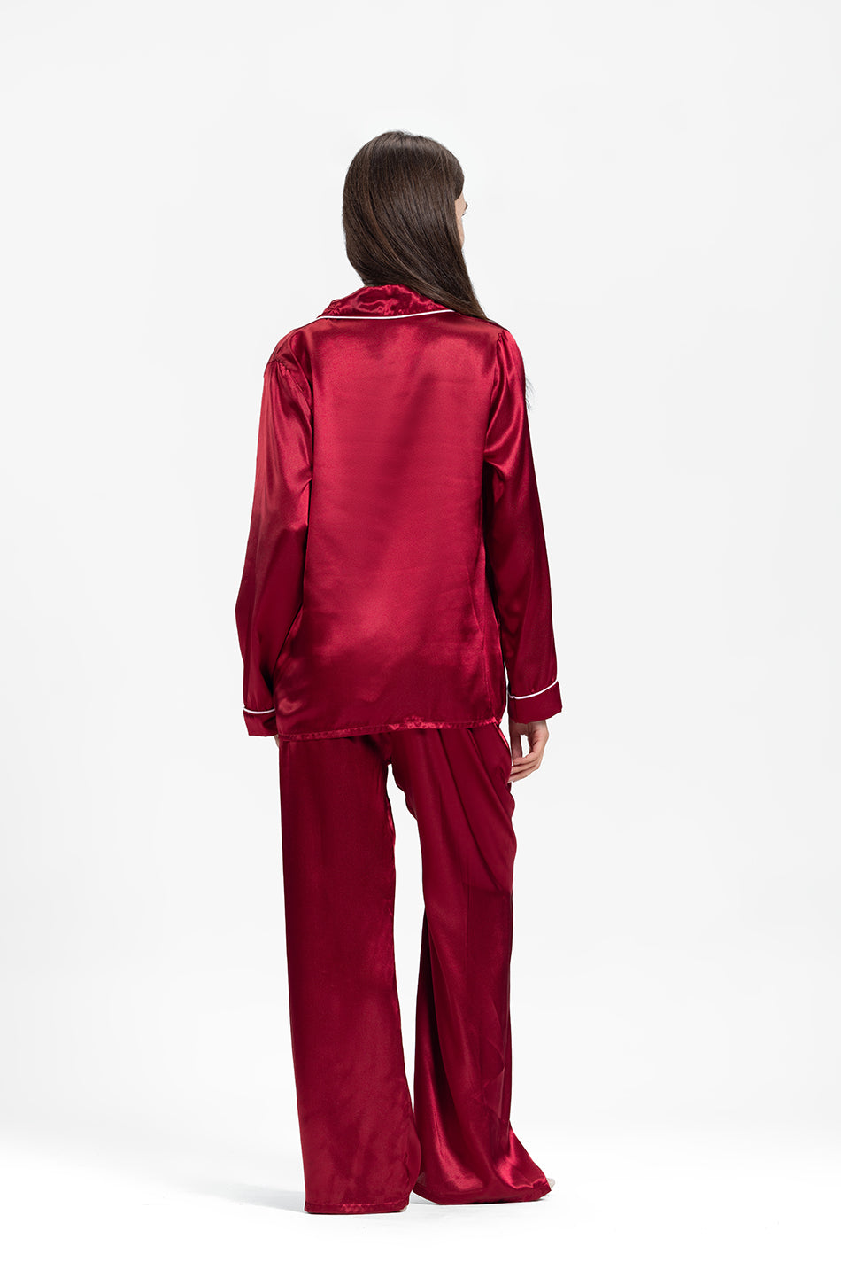 luxurious satin pajama set