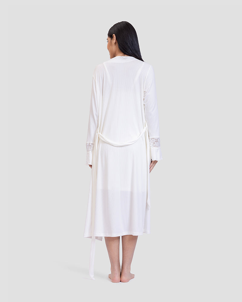 nighty & robe cotton set