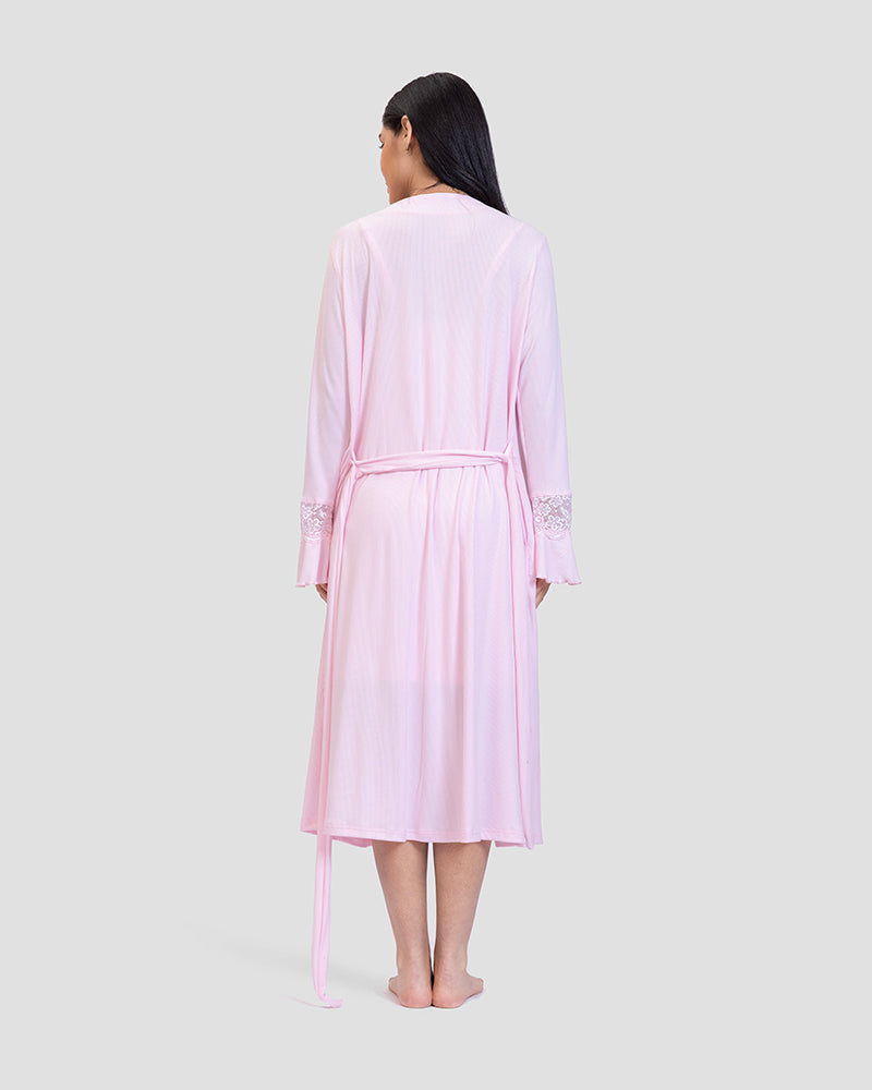 nighty & robe cotton set