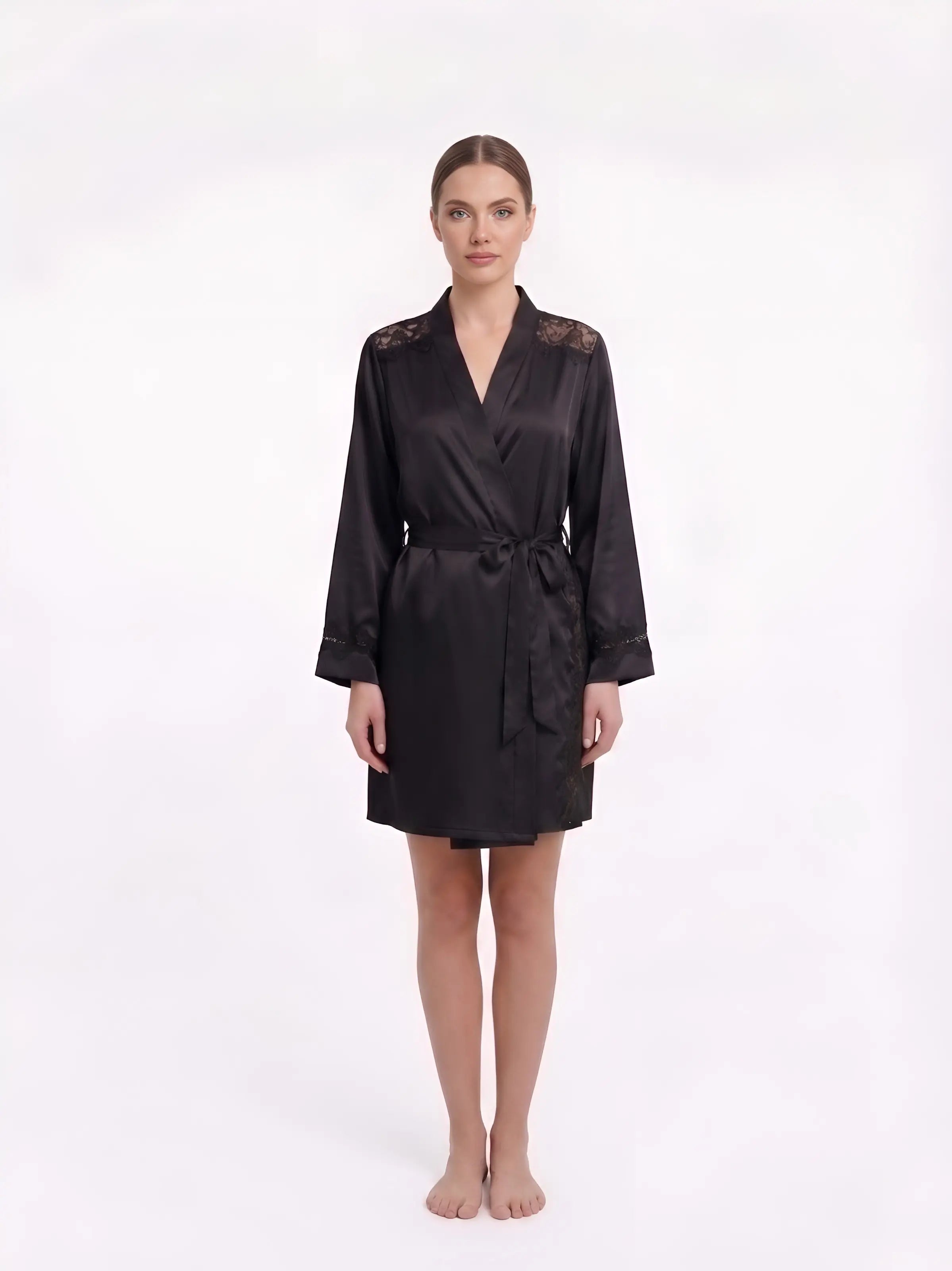 The Shoulder Lace Robe