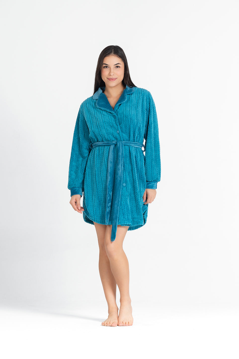 The waffle knit robe