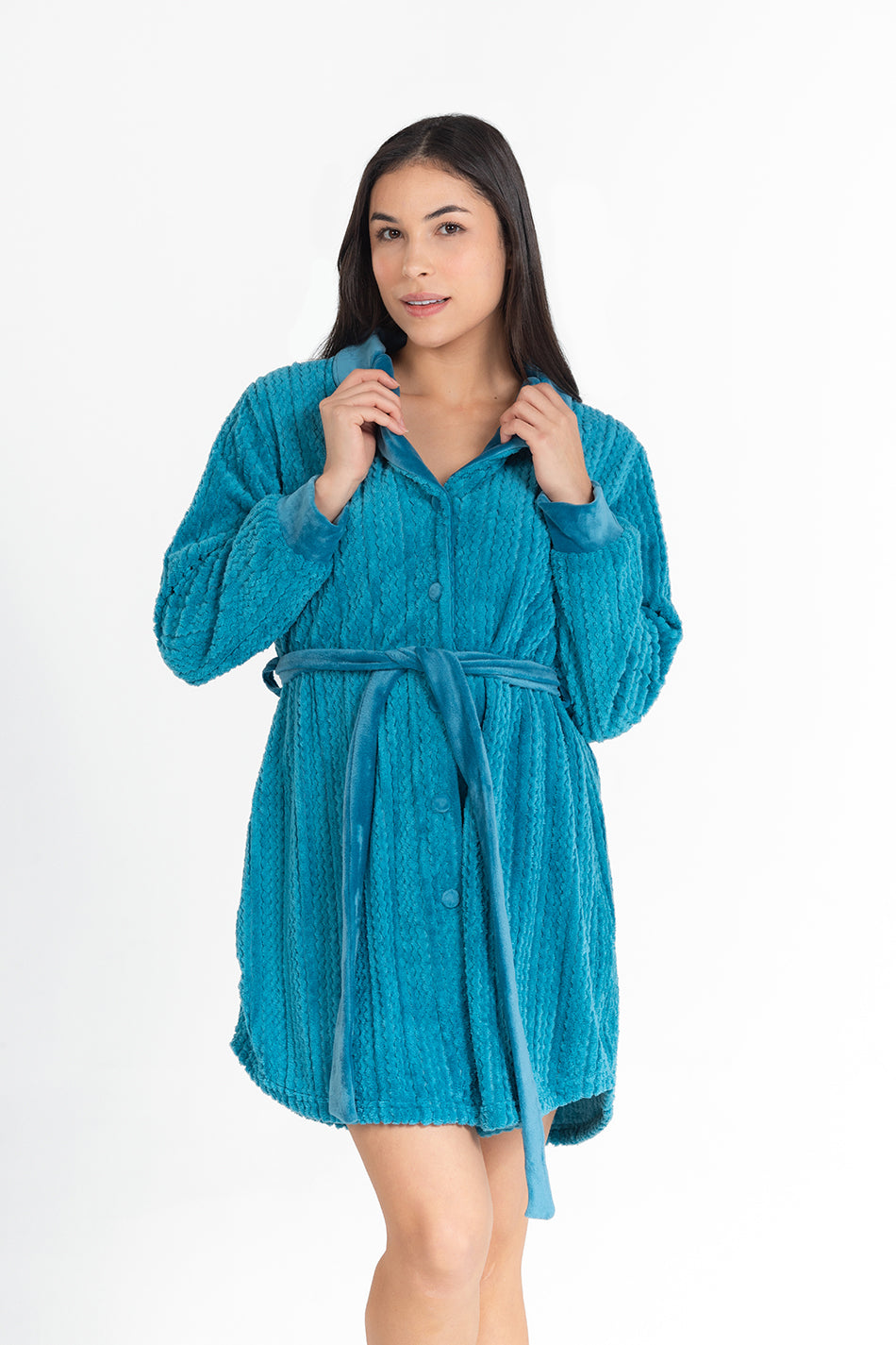The waffle knit robe
