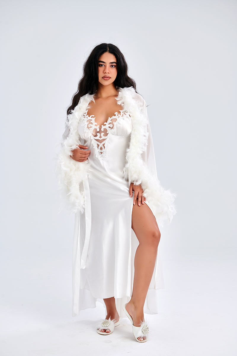 Feathered Lace Nightwear