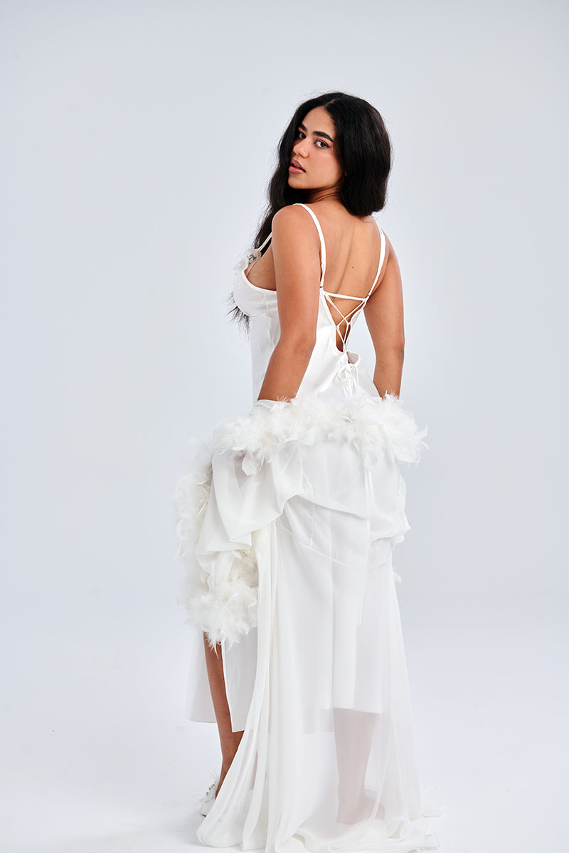 Feathered Lace Nightwear