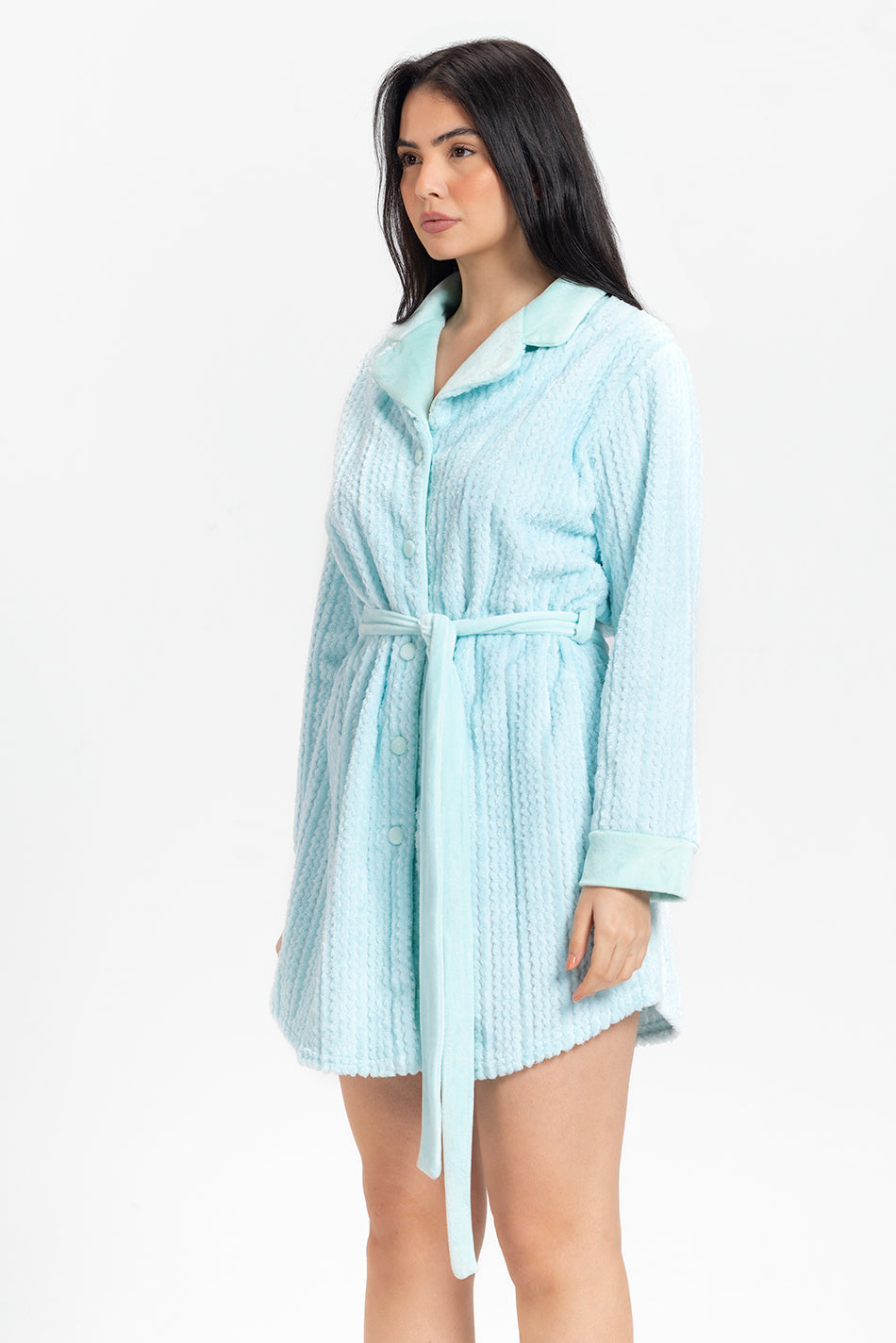 The waffle knit robe