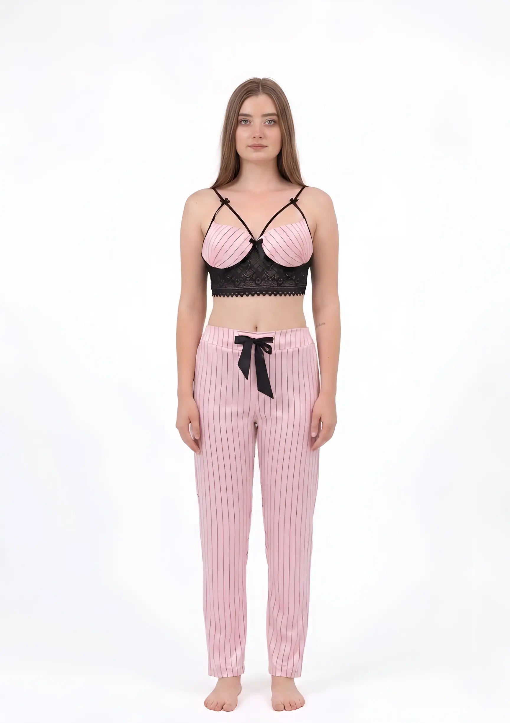 The Satin Corset Set